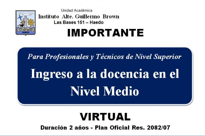 Abierta la inscripción - Tramo de Formación Pedagogíco